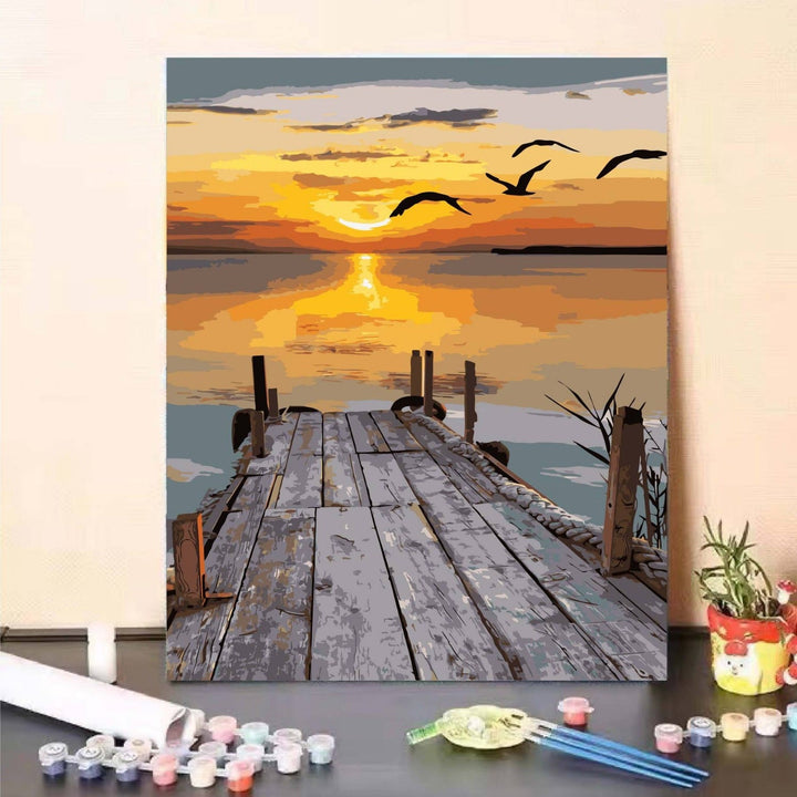 DIY Landscape Paint by Numbers Art Kit Kalsten