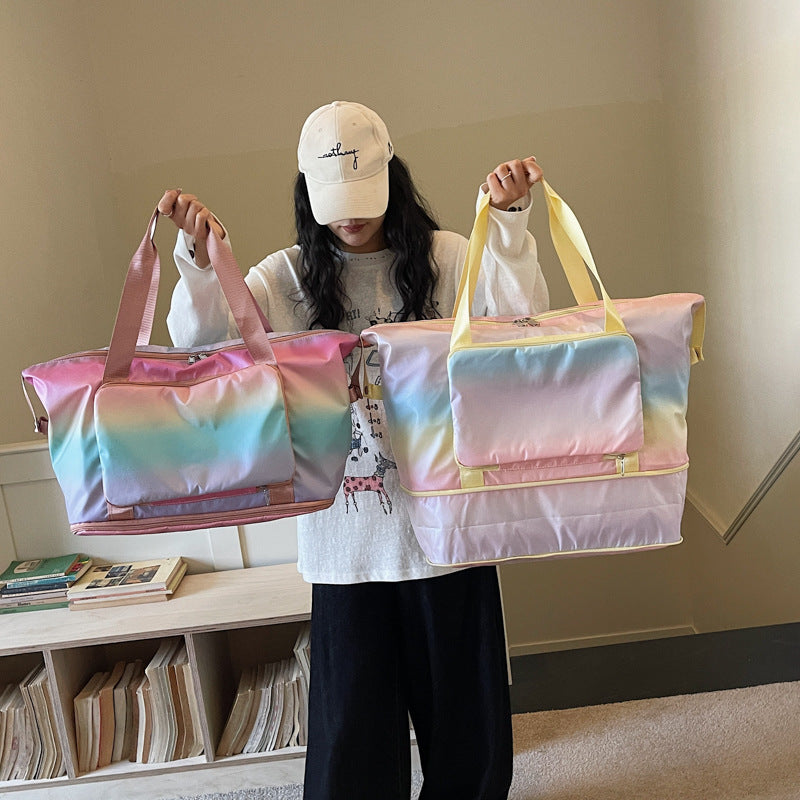 Color Block Travel Duffle Bag Kalsten