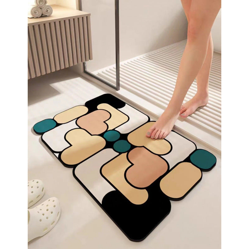 Abstract Geometric Bath Mat Kalsten