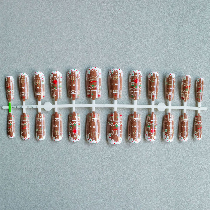 Festive Gingerbread Nail Art Kit