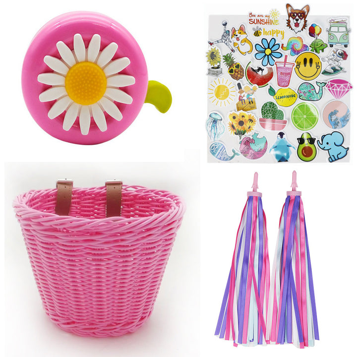 Decorative Woven Bike Basket Kalsten