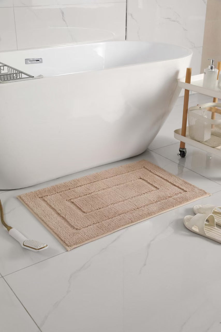 Plush Rectangular Bath Mat Kalsten