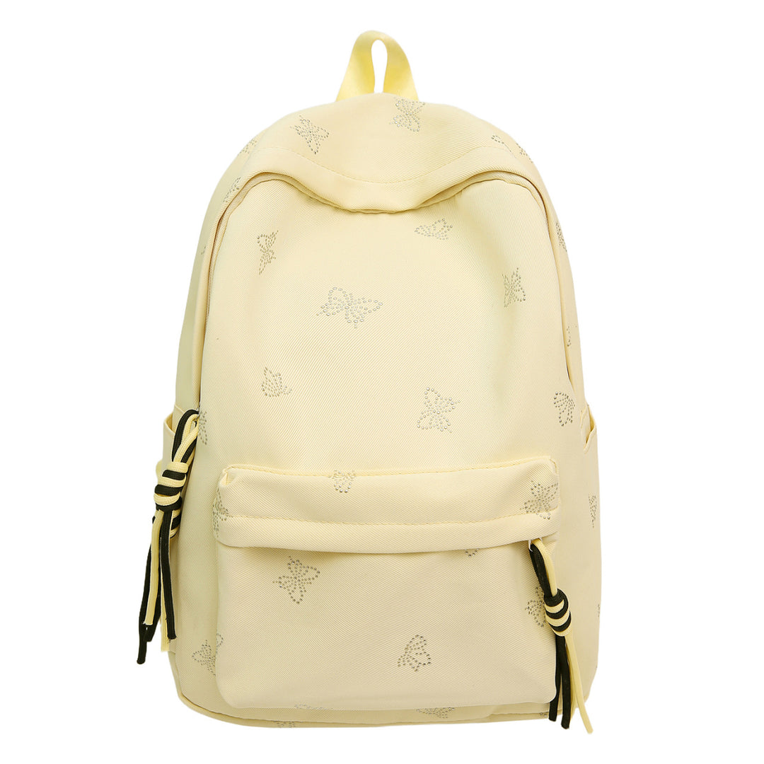 Butterfly Emblem Decorated Backpack Kalsten