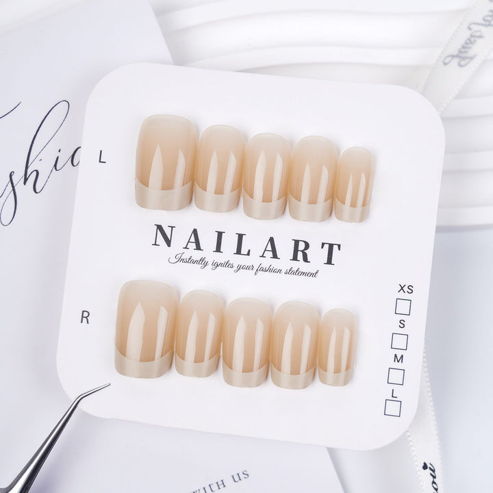 Decorative Press-On Nail Set with Elegant Floral and Gemstone Accents Kalsten