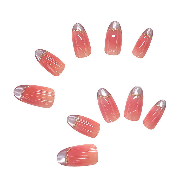 Elegant Marble Design Press-On Nails Kalsten