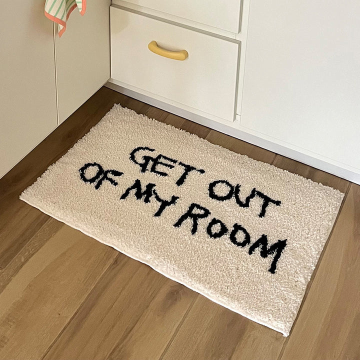 Funny Text Bath Mat Kalsten