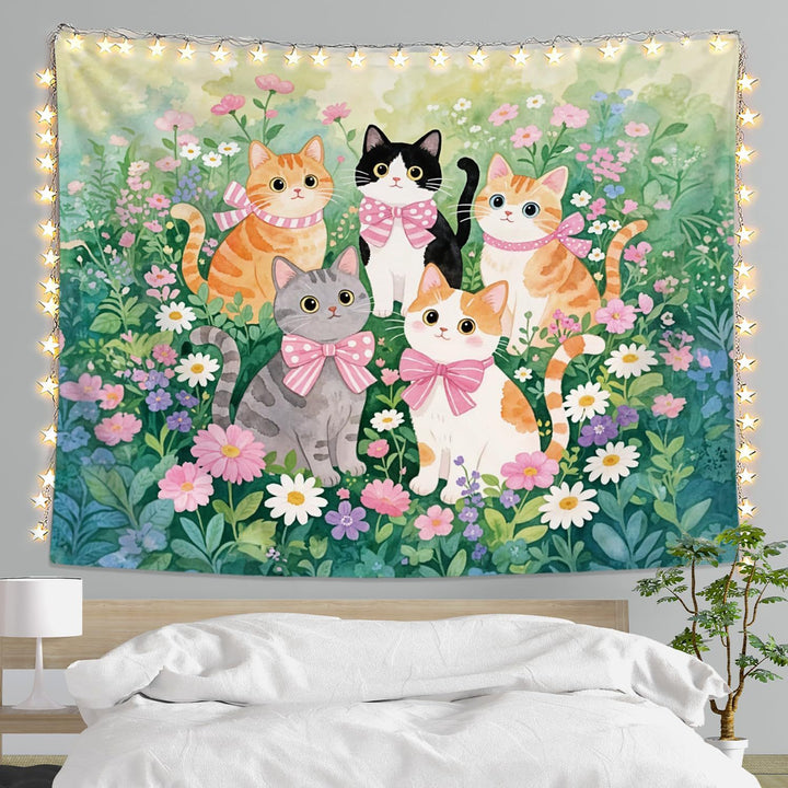 Floral Garden Wall Tapestry