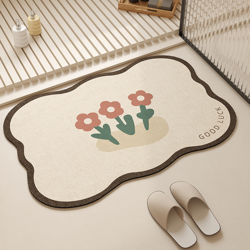 Playful Pet-Themed Absorbent Mat Kalsten