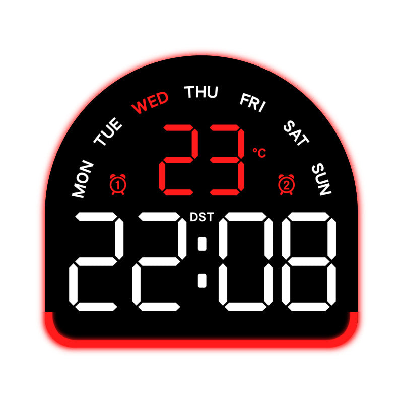 Digital alarm clock with temperature and day of the week display Kalsten