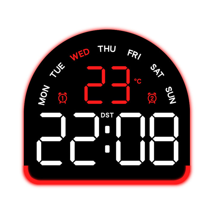 Digital alarm clock with temperature and day of the week display Kalsten