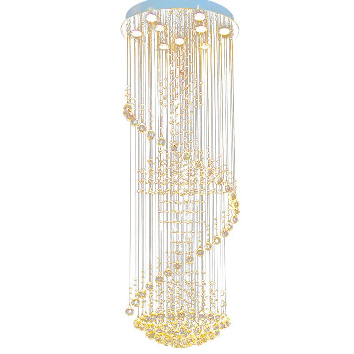 Crystal Spiral Twinkling Chandelier