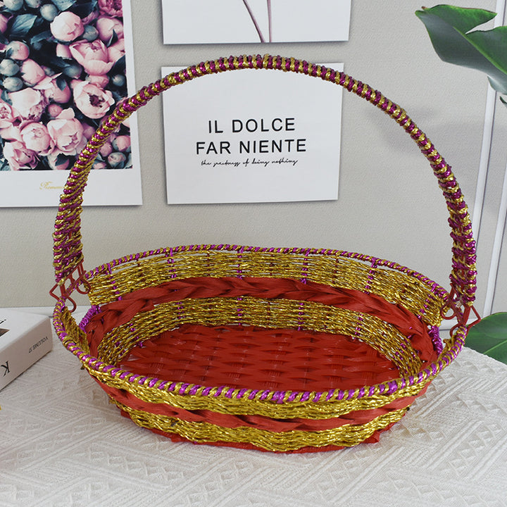 Colorful Decorative Woven Basket Kalsten