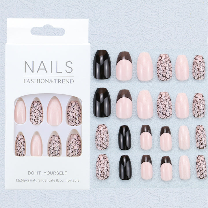 Artistic Graphic Press-On Nail Set Kalsten