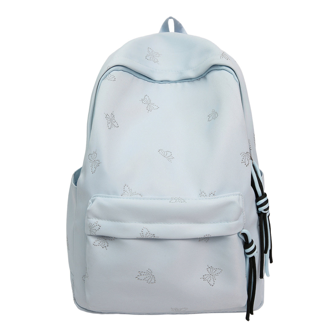 Butterfly Emblem Decorated Backpack Kalsten