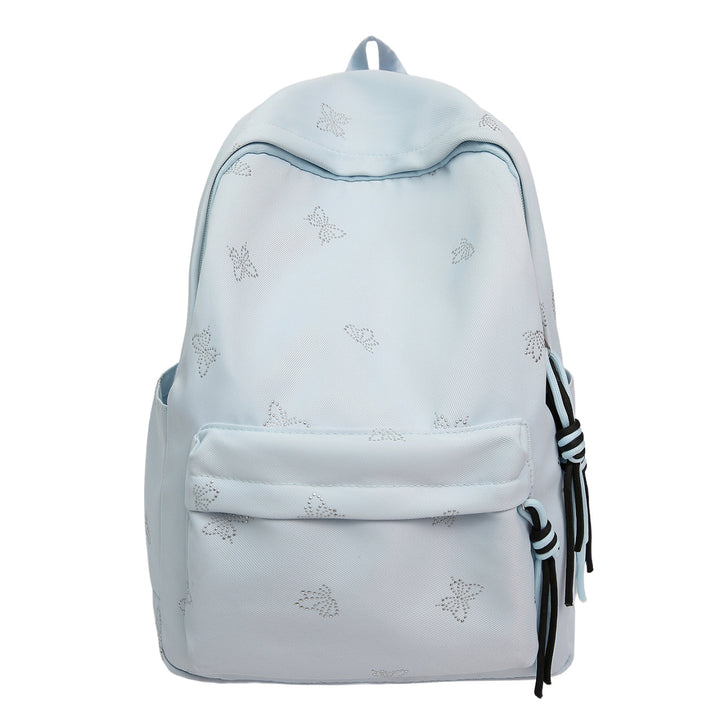Butterfly Emblem Decorated Backpack Kalsten