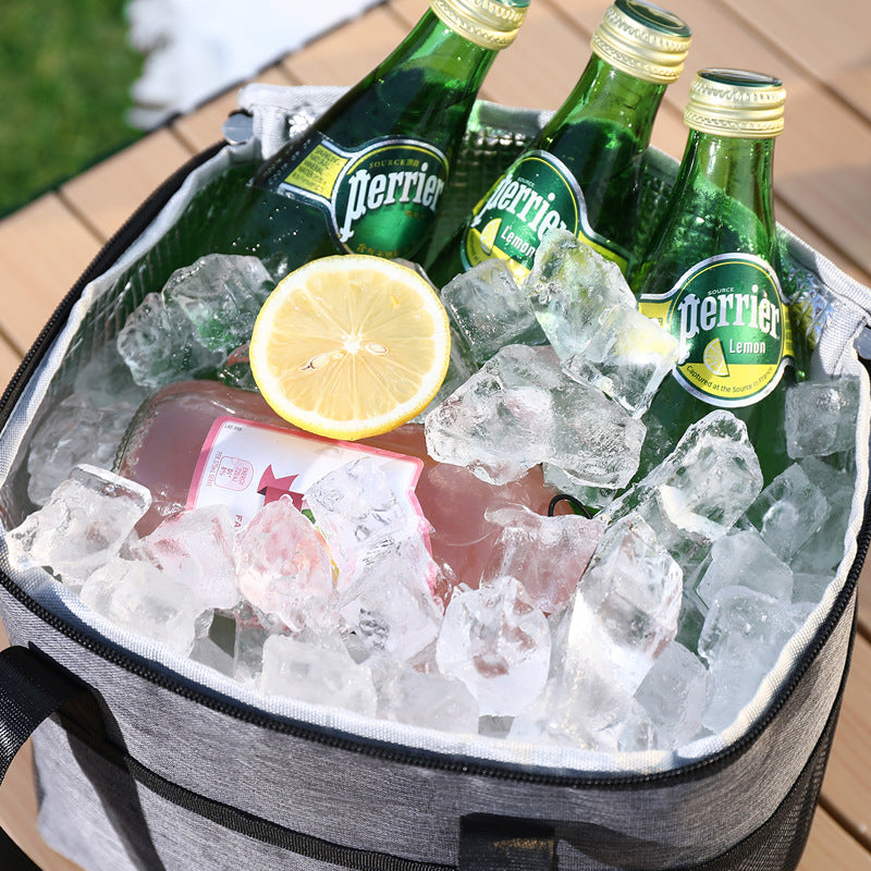 Insulated cooler bag with double-protected zipper Kalsten