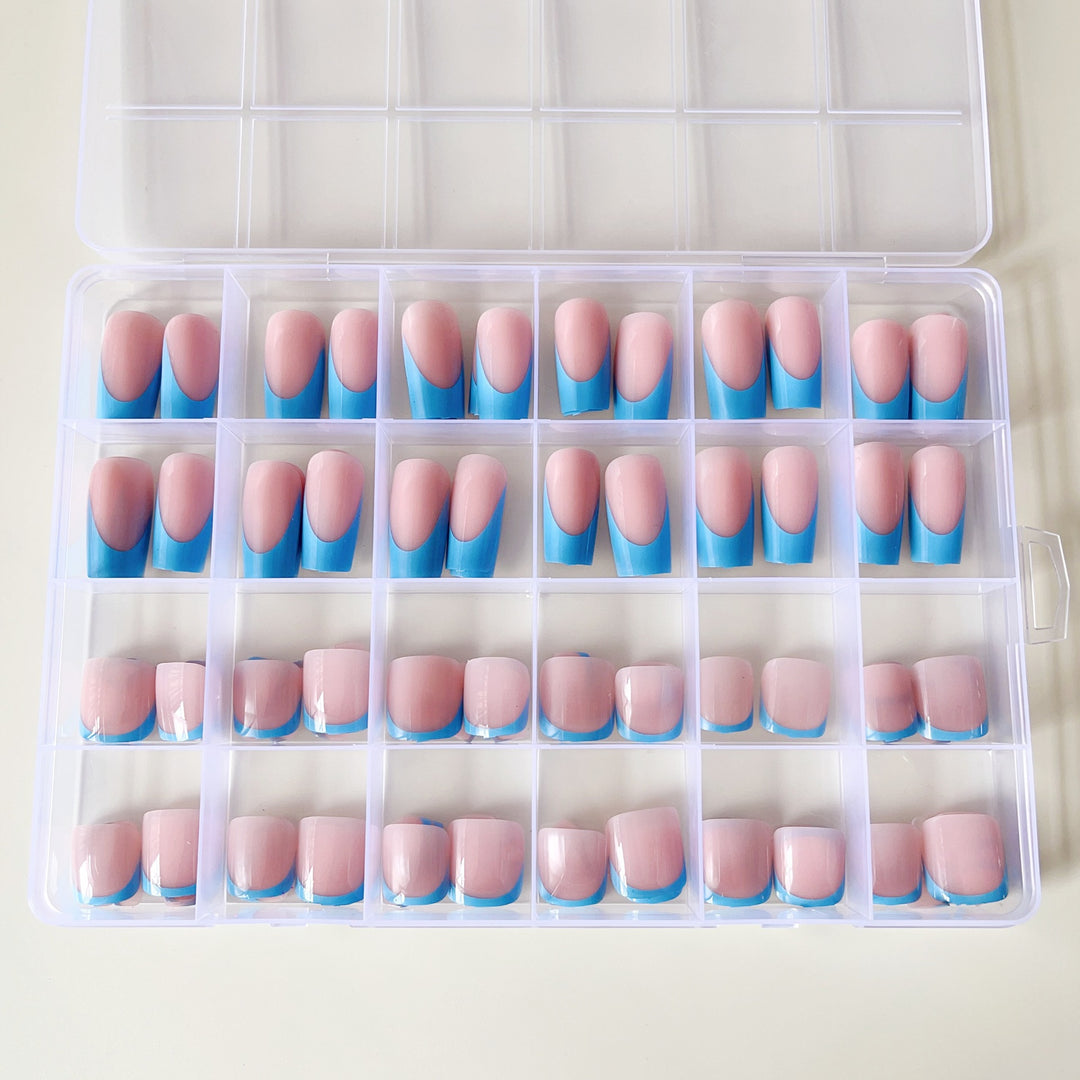 Artificial nail set with elegant gradient and high-gloss surface Kalsten