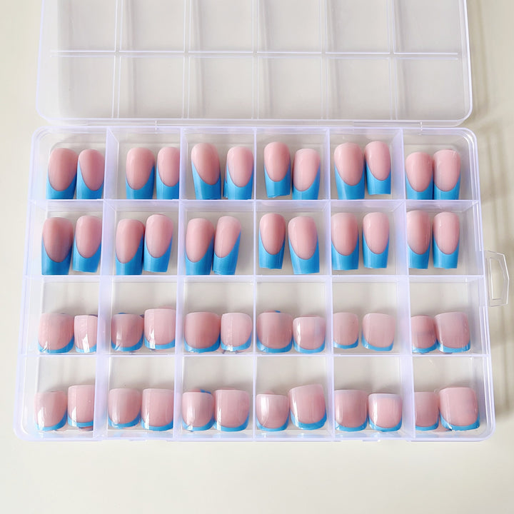 Artificial nail set with elegant gradient and high-gloss surface Kalsten