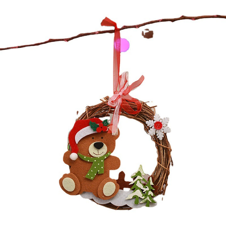 Decorative Christmas wreath with reindeer motif Kalsten