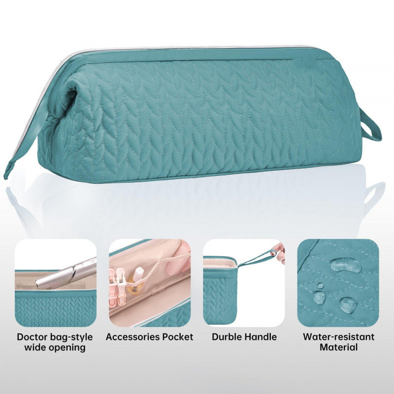 Cosmetic Organizer Bag with Elegant Quilting Kalsten