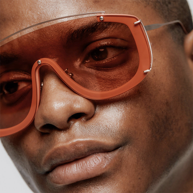 Women's masculine sunglasses with fashionable gradients and golden details Kalsten