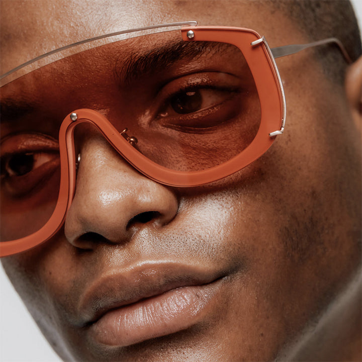 Women's masculine sunglasses with fashionable gradients and golden details Kalsten