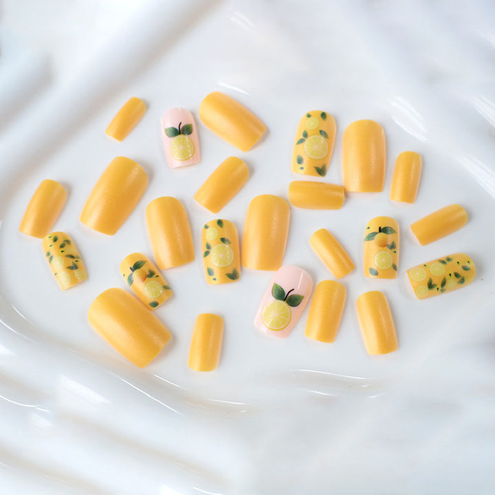 Citrus-Themed Nail Art Enhancements Kalsten