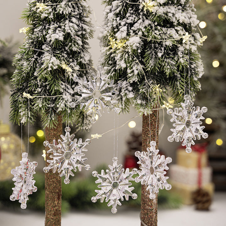 Elegant Glittering Snowflake Hanging Decoration Kalsten