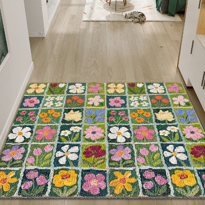 Floral Patchwork Area Rug Kalsten