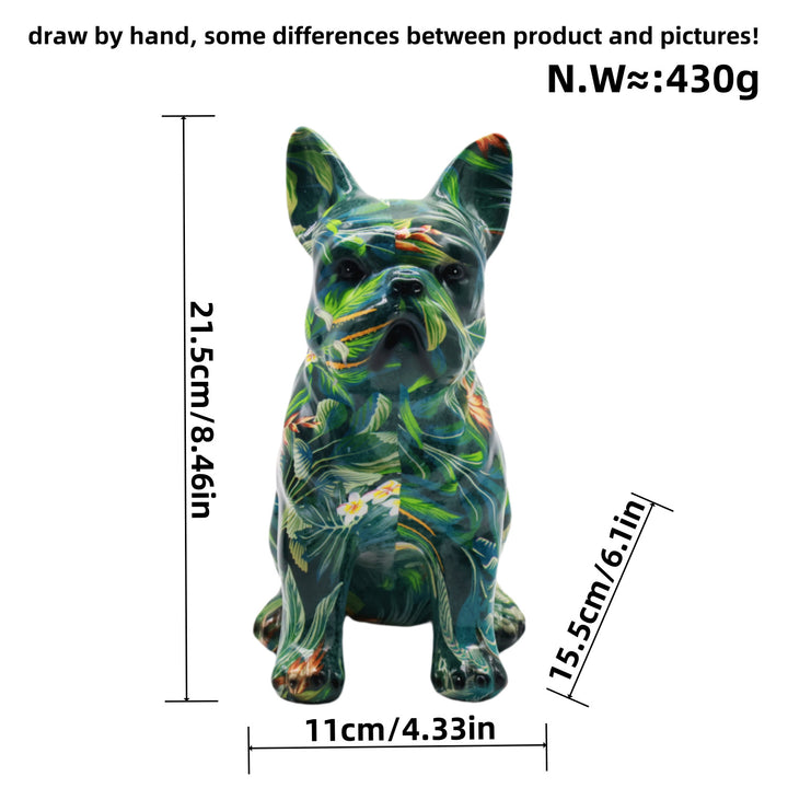 Artistically designed bulldog figure Kalsten