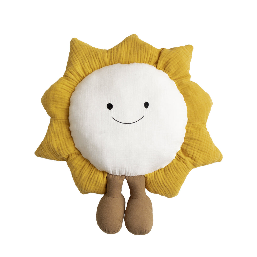 Cute cloud cuddle pillow with dog motif and chenille contour Kalsten