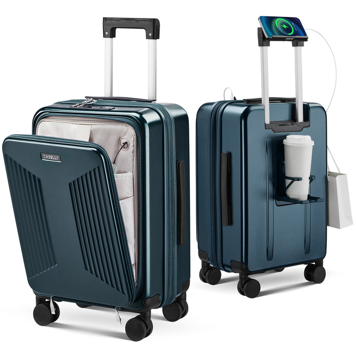 Unisex Smart Charging Hard Shell Trolley Luggage Kalsten