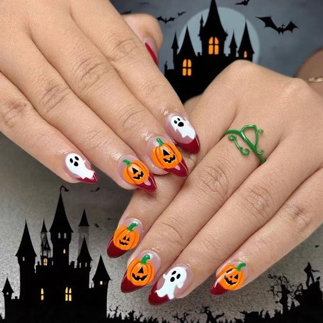 Halloween-Themed Artistic Nail Enhancements Kalsten