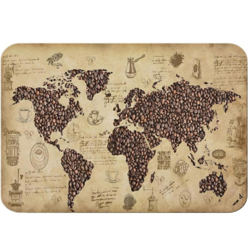 Coffee Theme Kitchen Mat