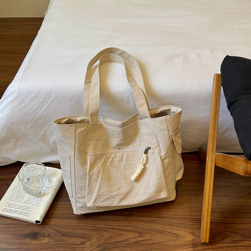 Versatile Multi-Pocket Canvas Tote