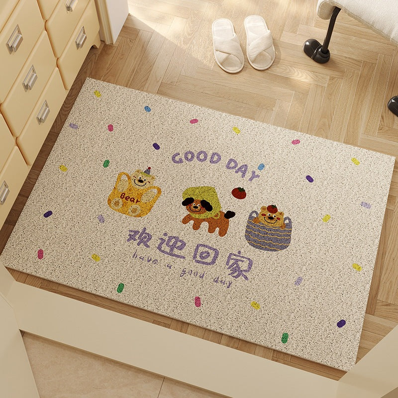 Playful Cartoon Welcome Mat