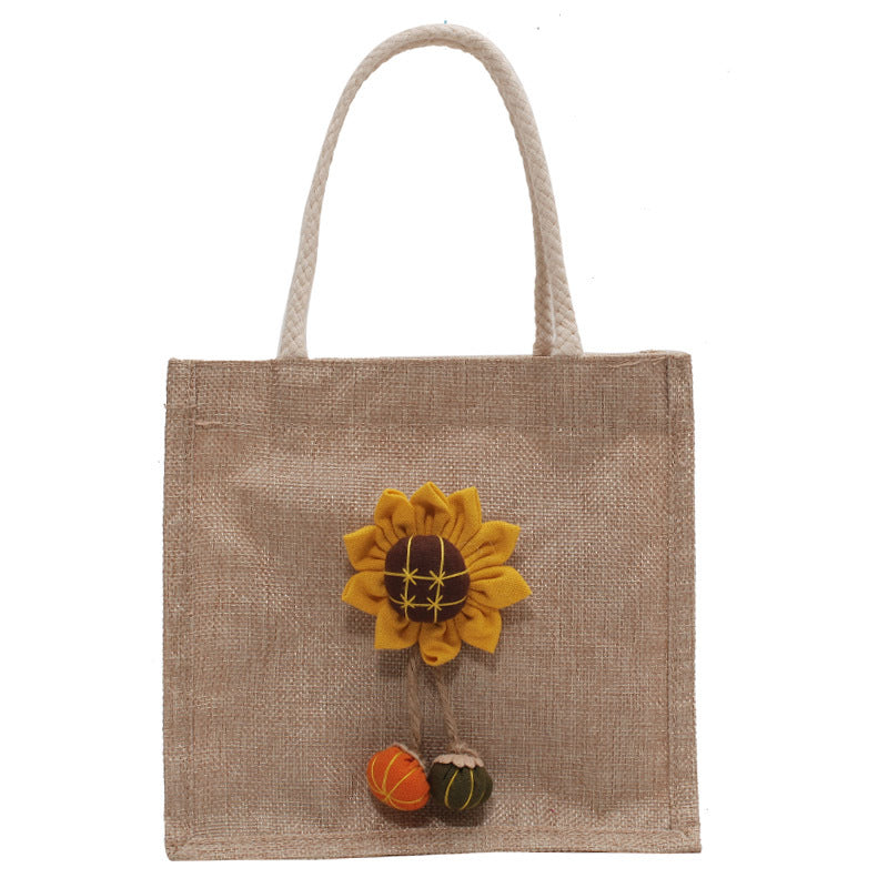 Decorative Floral Accent Handbag