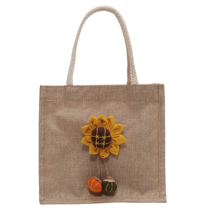 Decorative Floral Accent Handbag