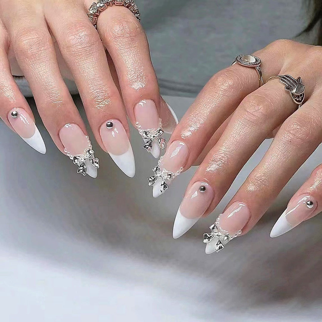 Glamorous artificial nail tips with elegant decorations Kalsten