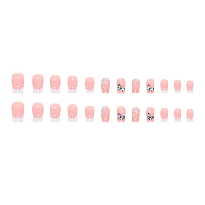 Decorative Butterfly Design Press-On Nails Kalsten