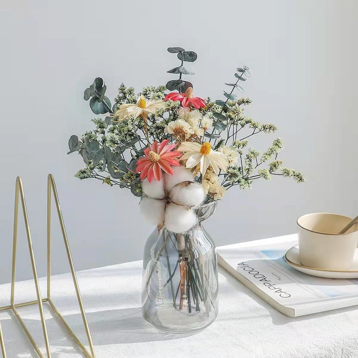 Dried Flower Bouquet Arrangement with Decorative Elements