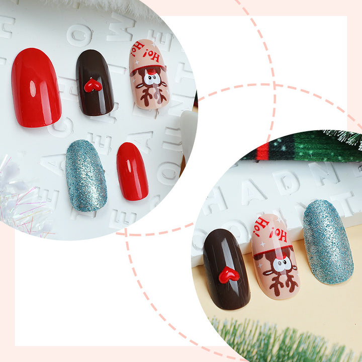 Artistic Holiday-Themed Press-On Nails Kit kalsten