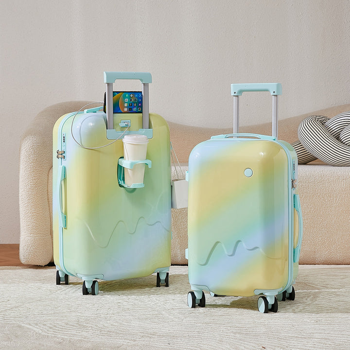 Unisex Compact Smart Hardshell Travel Suitcase Kalsten