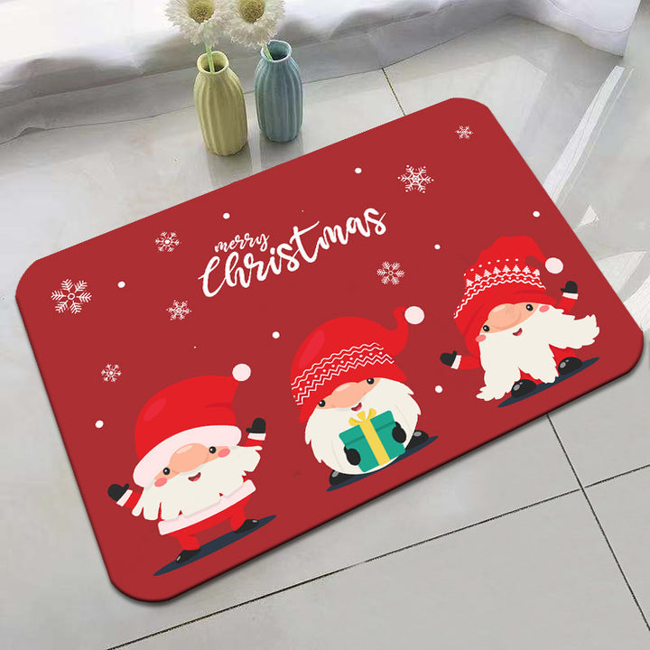Festive Holiday-Themed Bath Mat Kalsten