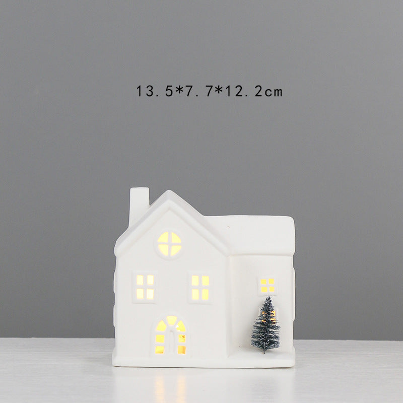 Decorative Ceramic House Lantern Kalsten