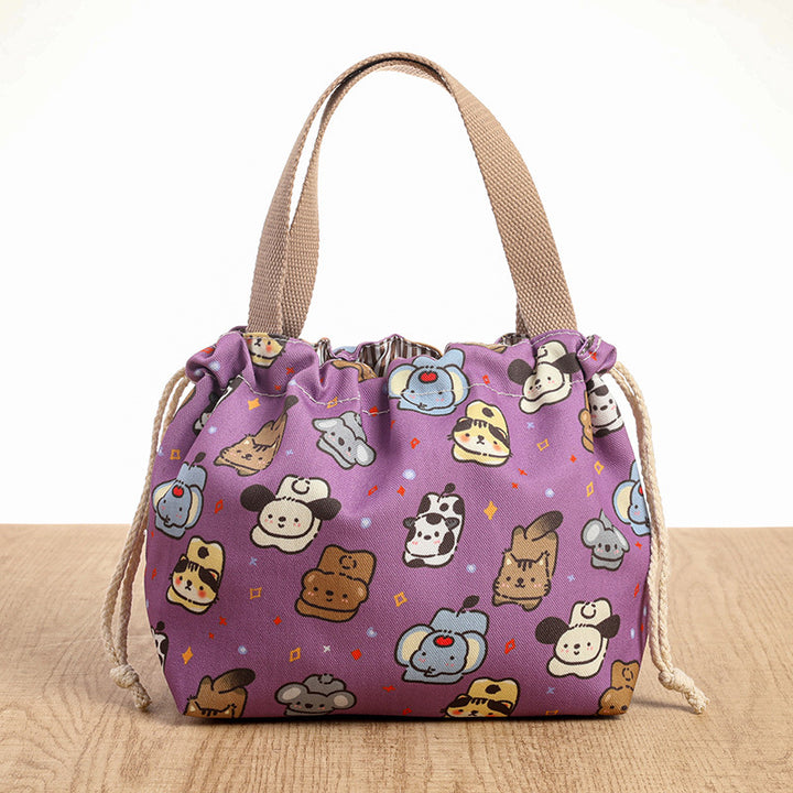 Drawstring Cat-Themed Storage Bag Kalsten