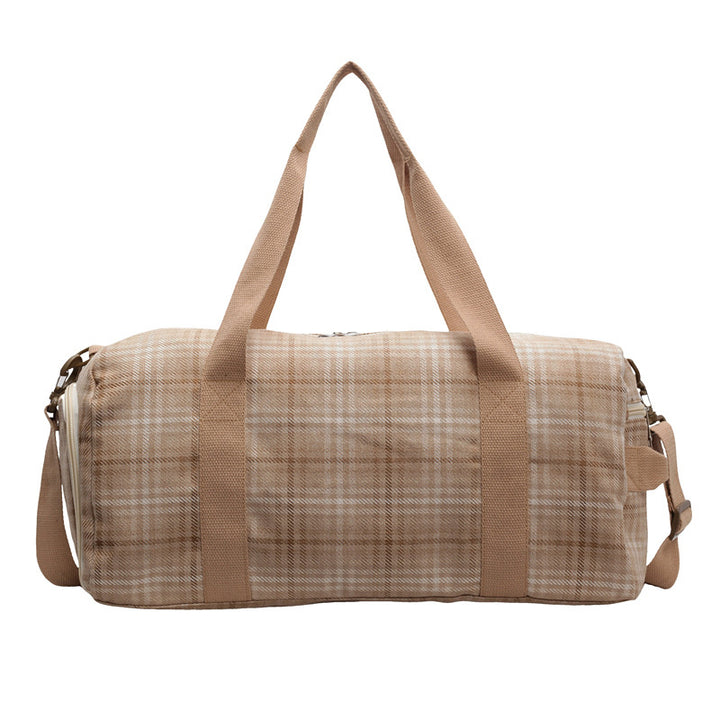 Versatile Checked Travel Duffle Bag Kalsten