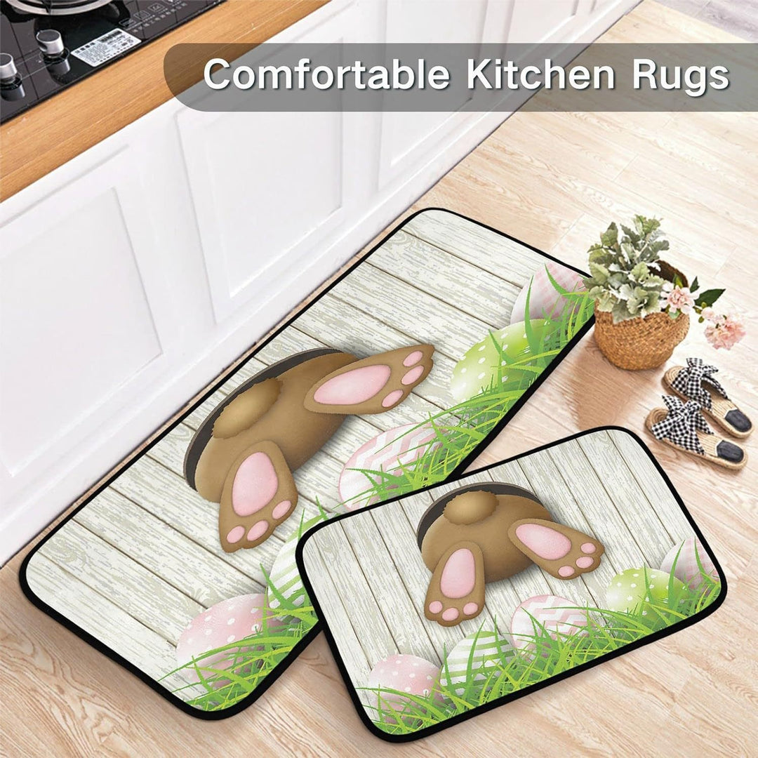 Decorative Bunny Print Runner Mat Kalsten