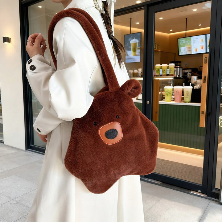 Plush Bear-Themed Tote Bag Kalsten