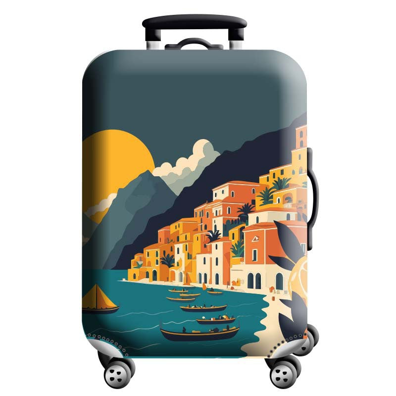 Unisex hard-shell suitcase with modern geometric design Kalsten